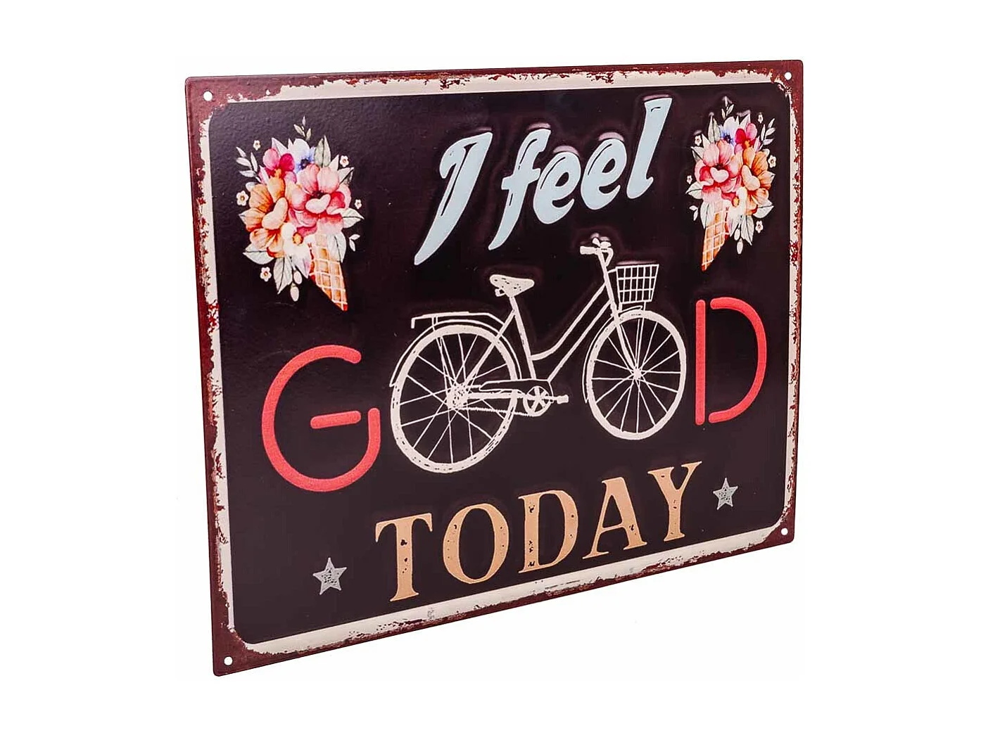 Schwarze Metallplatte 33x25x0,06h cm