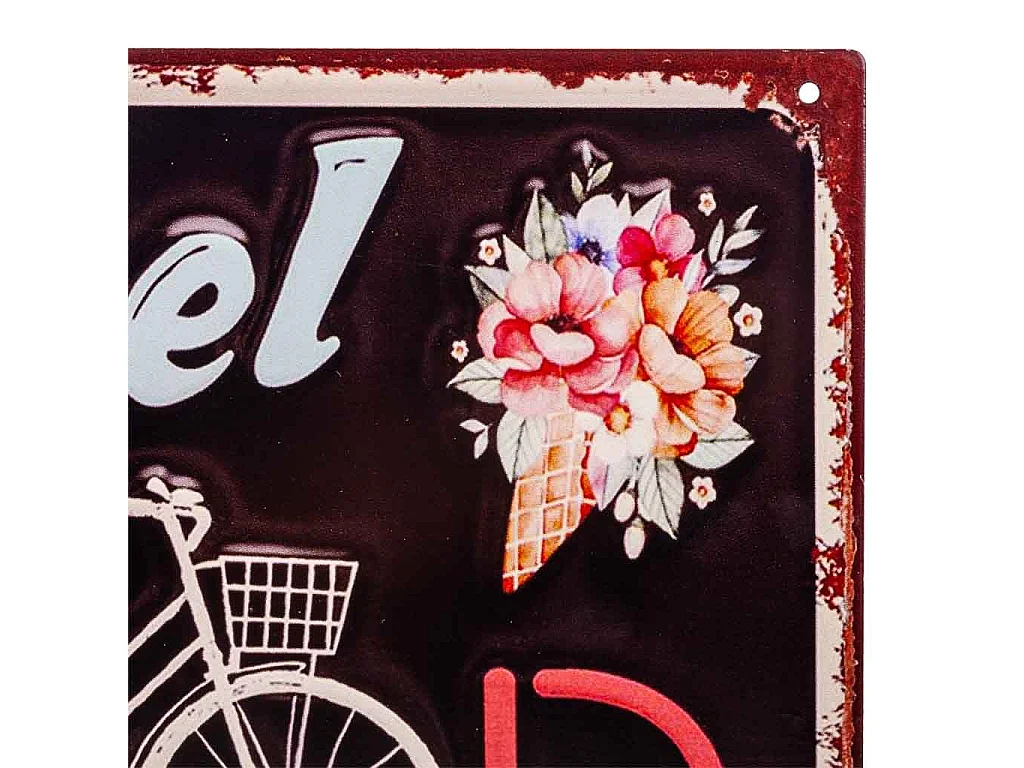 Schwarze Metallplatte 33x25x0,06h cm