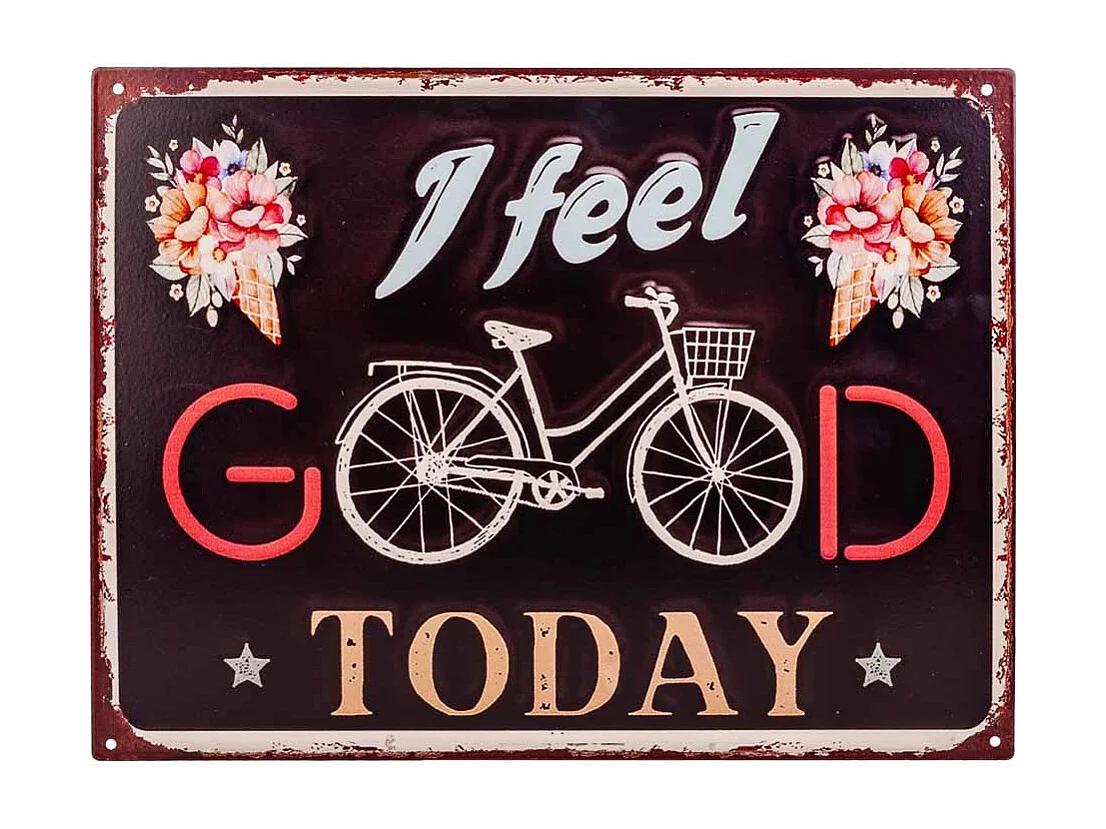 Placa de de metal negra 33x25x0,06