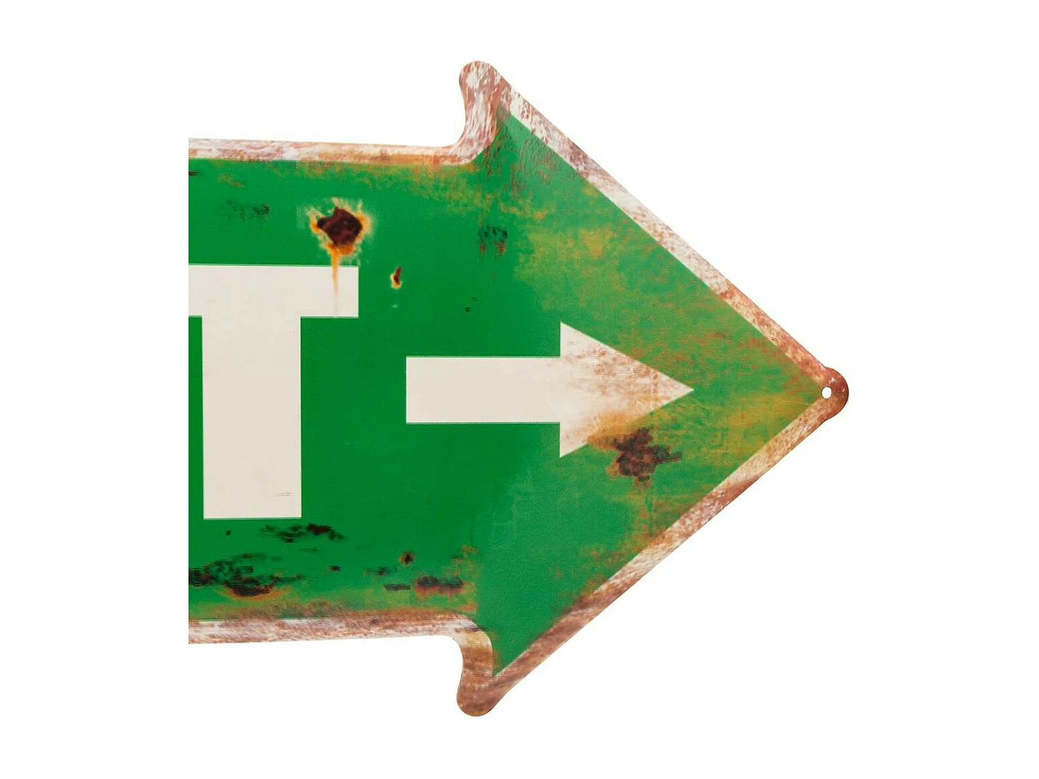 Piastra da parete in metallo verde 70x25x1h