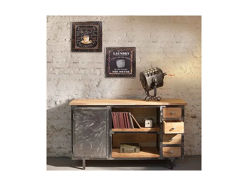 Metallwandbild 40x40 cm