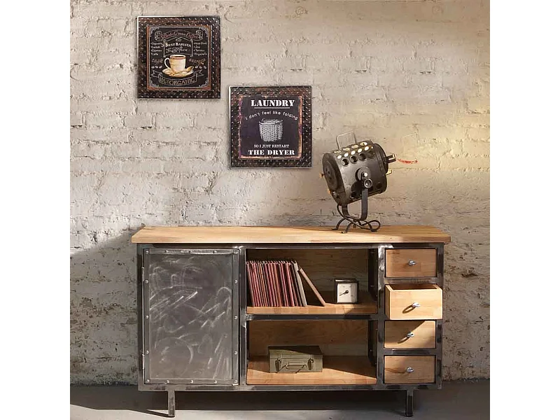 Mural de metal 40x40 cm