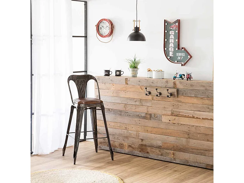 Placa de parede plástica azul luminosa 43x64x10