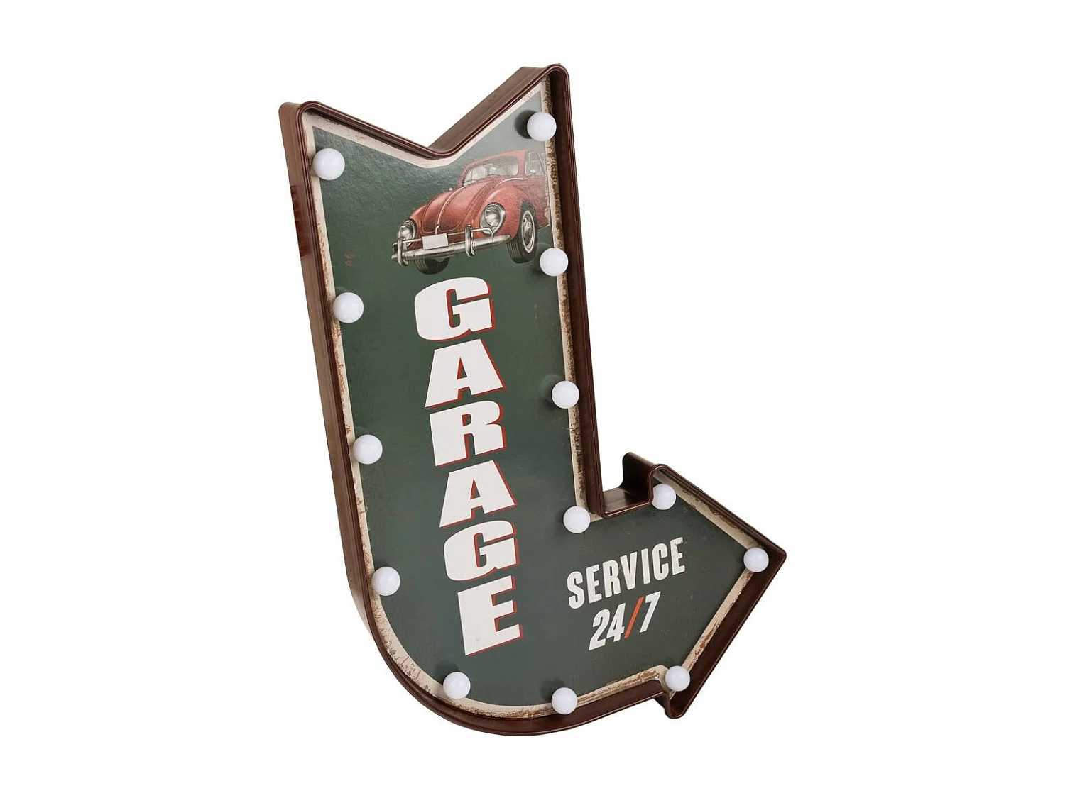 Placca da muro luminosa in plastica blu 43x64x10h