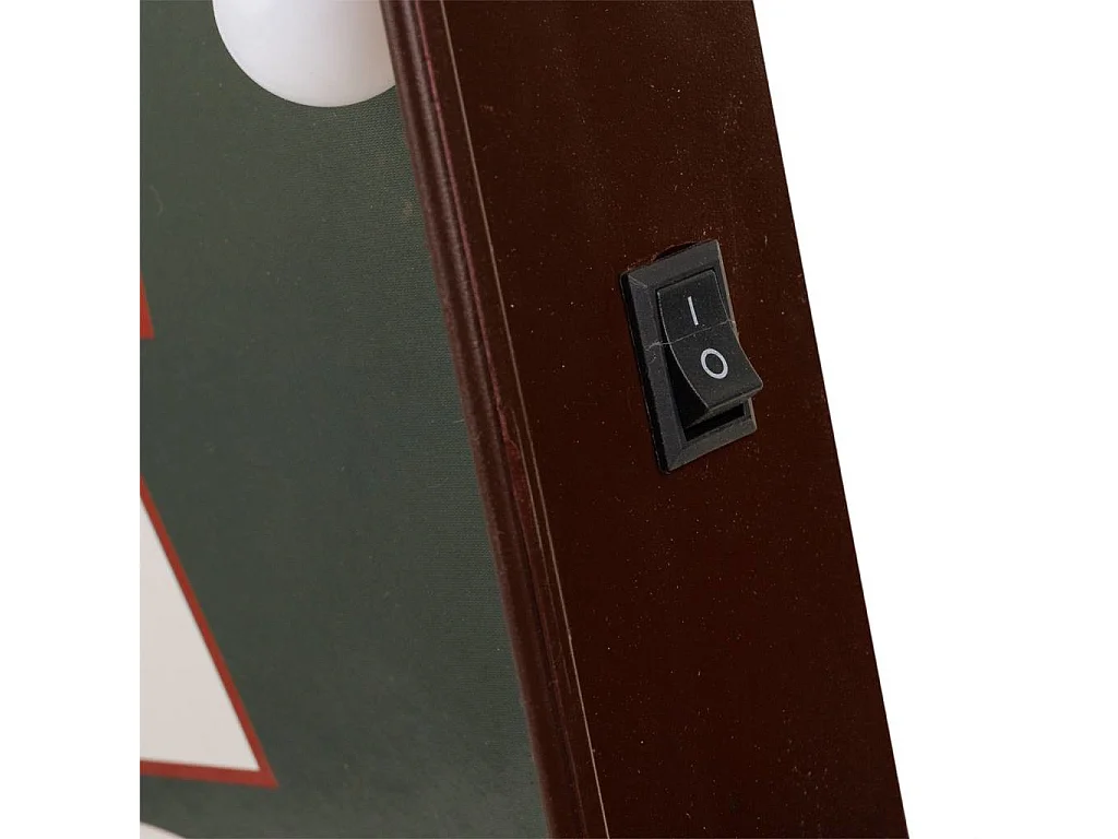 Placa de parede plástica azul luminosa 43x64x10