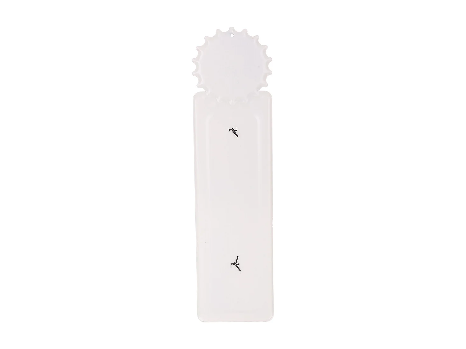 Termometro de pared de metal blanco 47,5x15x1