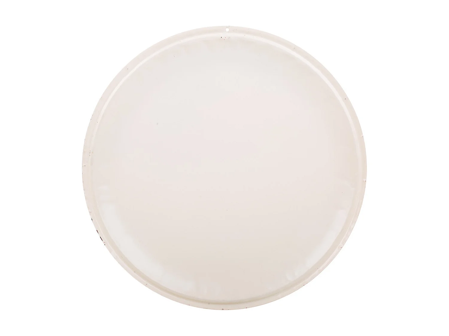 Placa de de pared de metal naranja d35x1