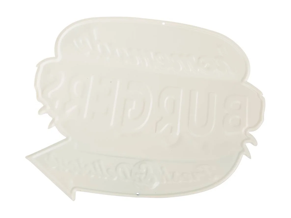 Piastra da parete in metallo marrone 40x33x1h