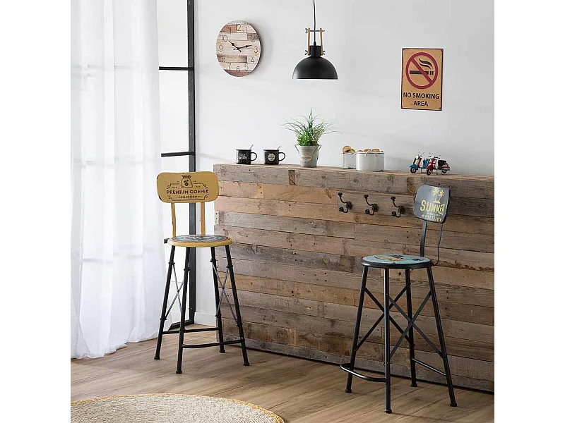 Orange Metallwandplatte 25x33x0,06h cm