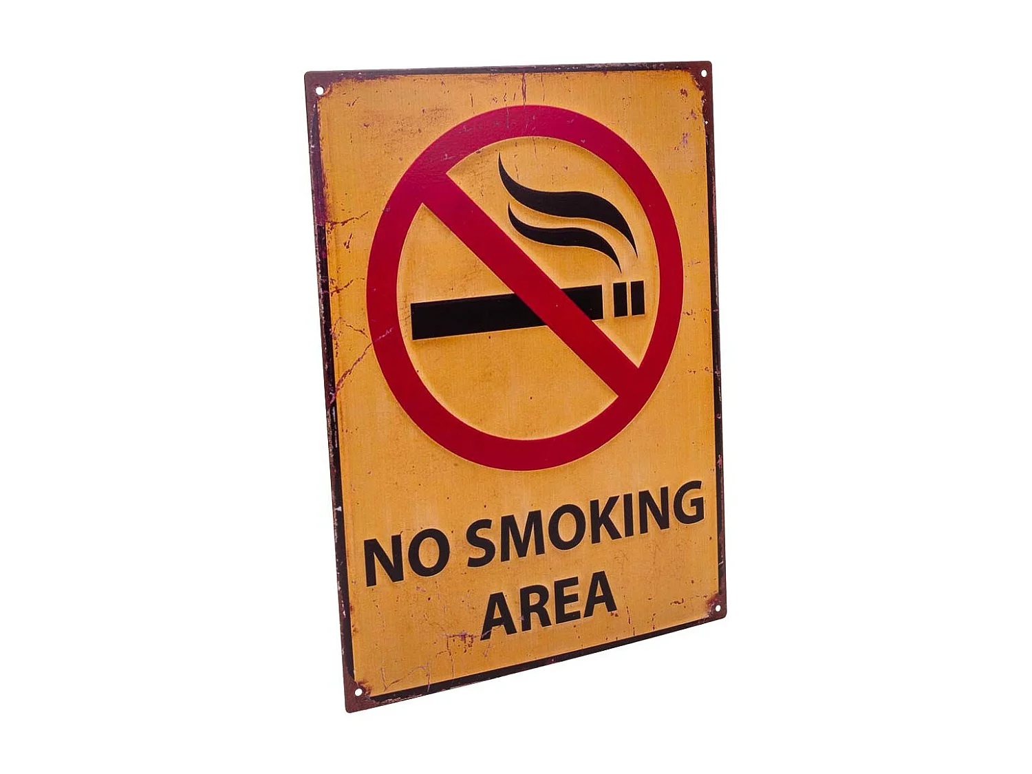 Orange Metallwandplatte 25x33x0,06h cm