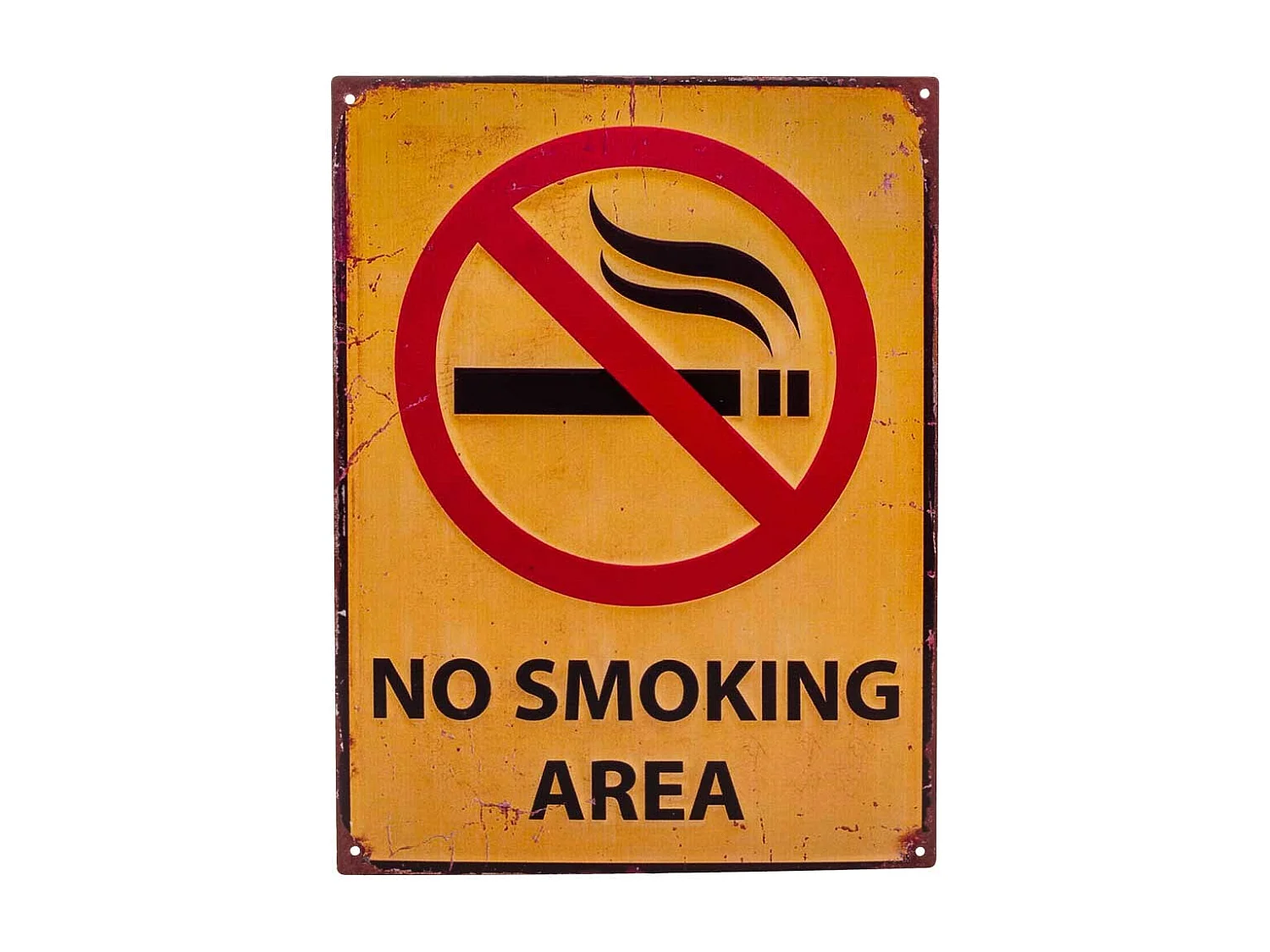 Orange Metallwandplatte 25x33x0,06h cm