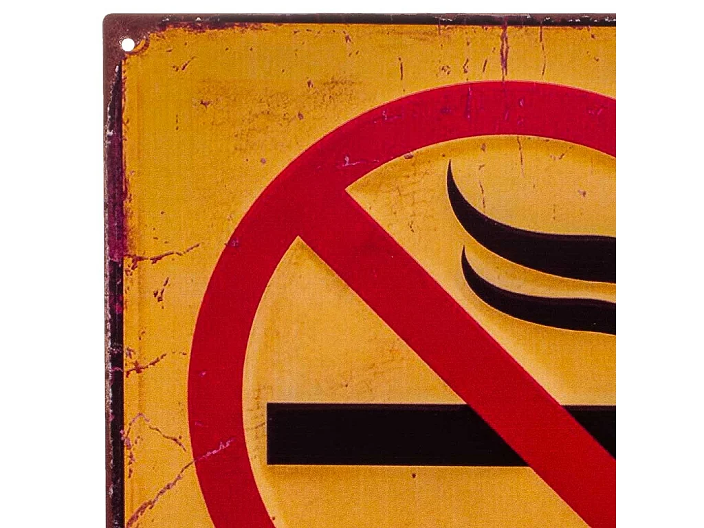 Orange Metallwandplatte 25x33x0,06h cm