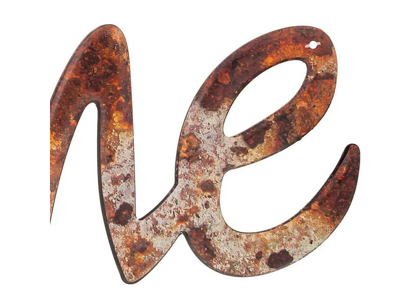 Braune Metallwandplatte 70x20x1h cm