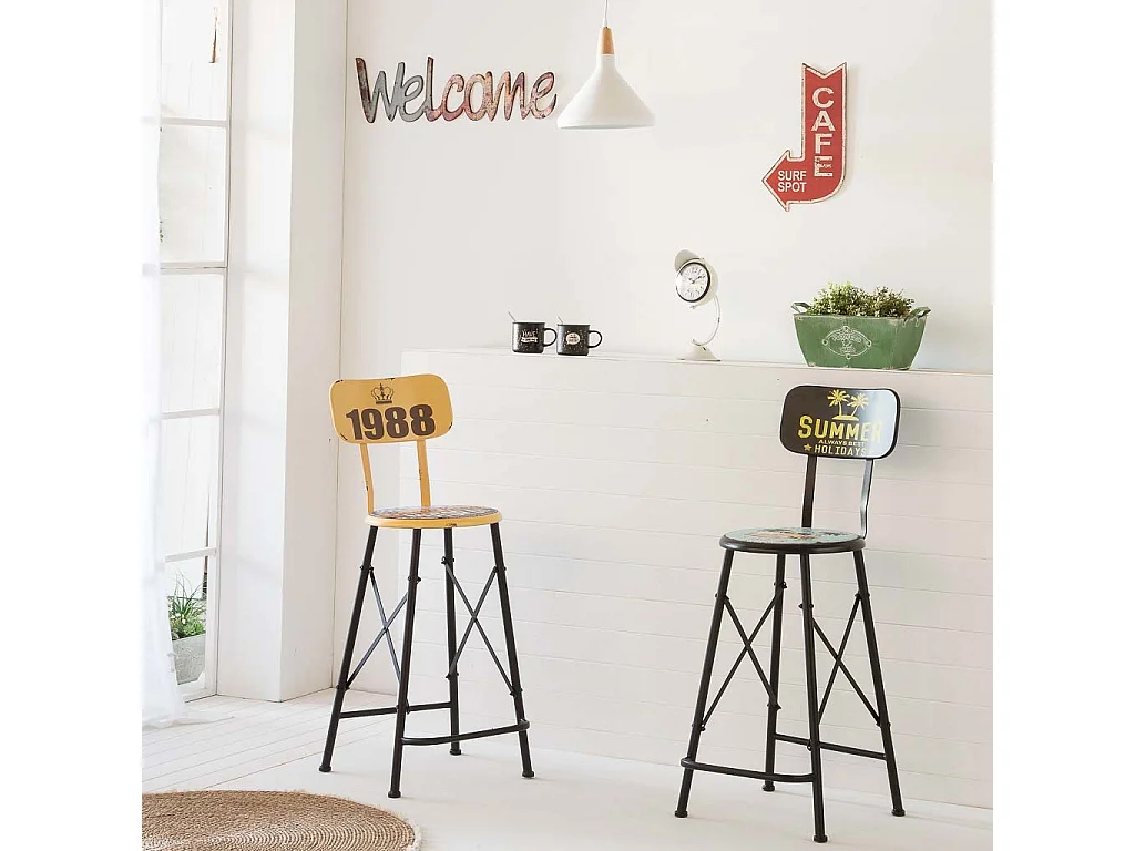 Braune Metallwandplatte 70x20x1h cm