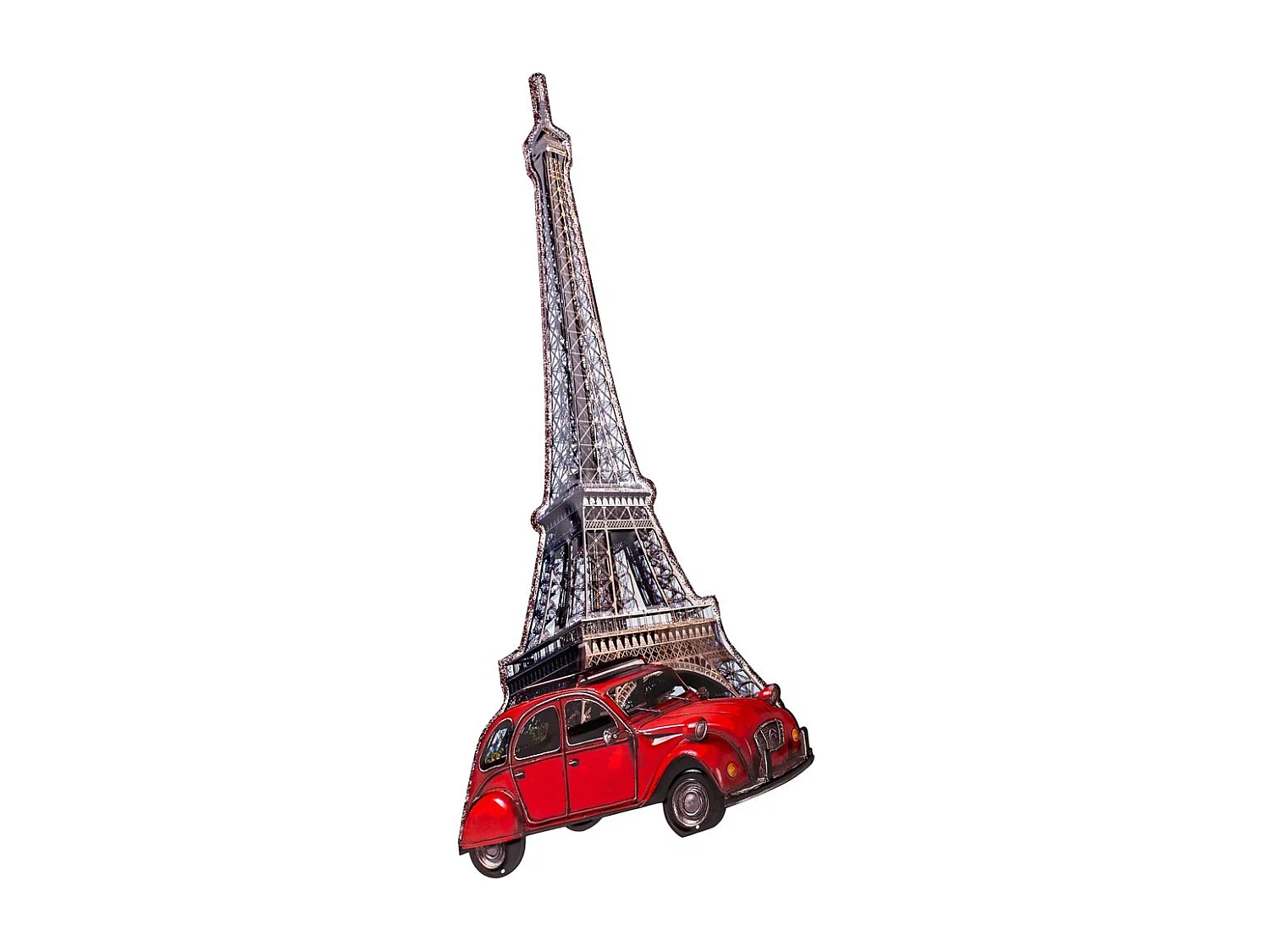Rote Metallplatte 43x80x1h cm