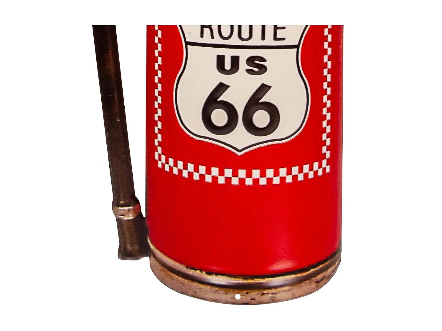 Plaque murale en métal rouge 25x50x0,06h