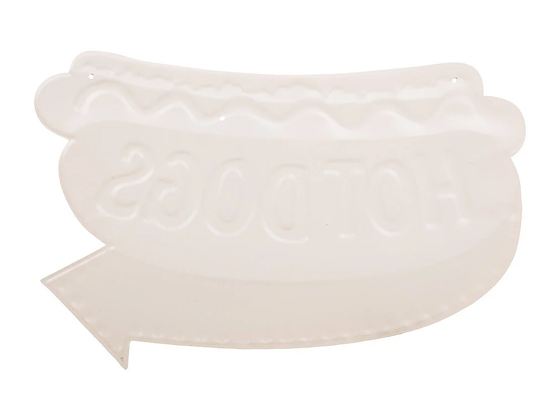 Braune Metallwandplatte 40x26x1h cm