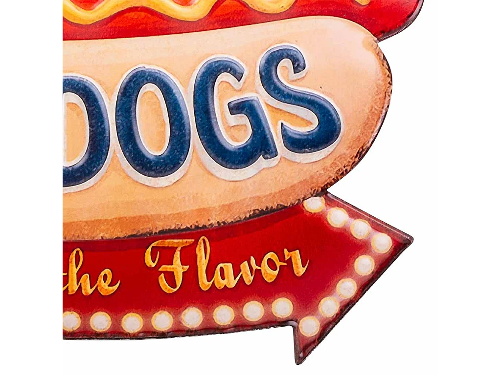 Braune Metallwandplatte 40x26x1h cm