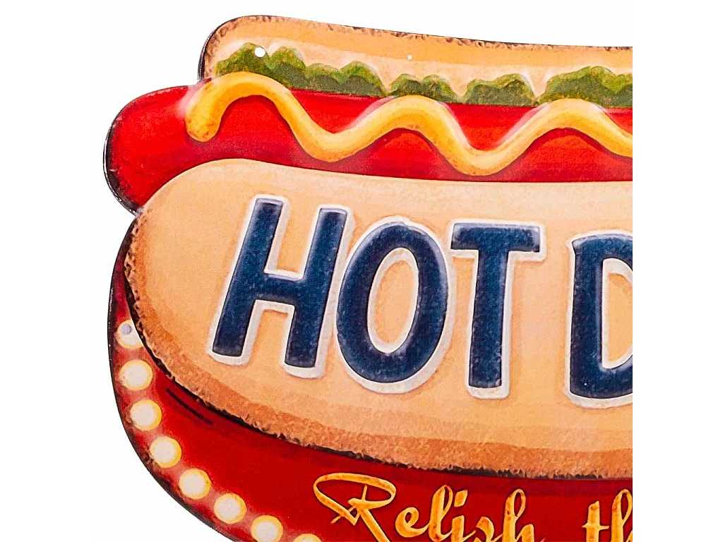 Braune Metallwandplatte 40x26x1h cm