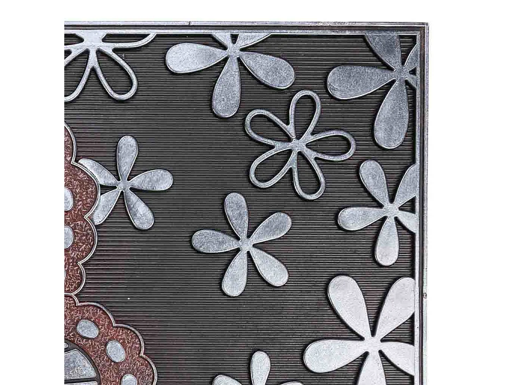 Paillasson en caoutchouc papillon 45x75