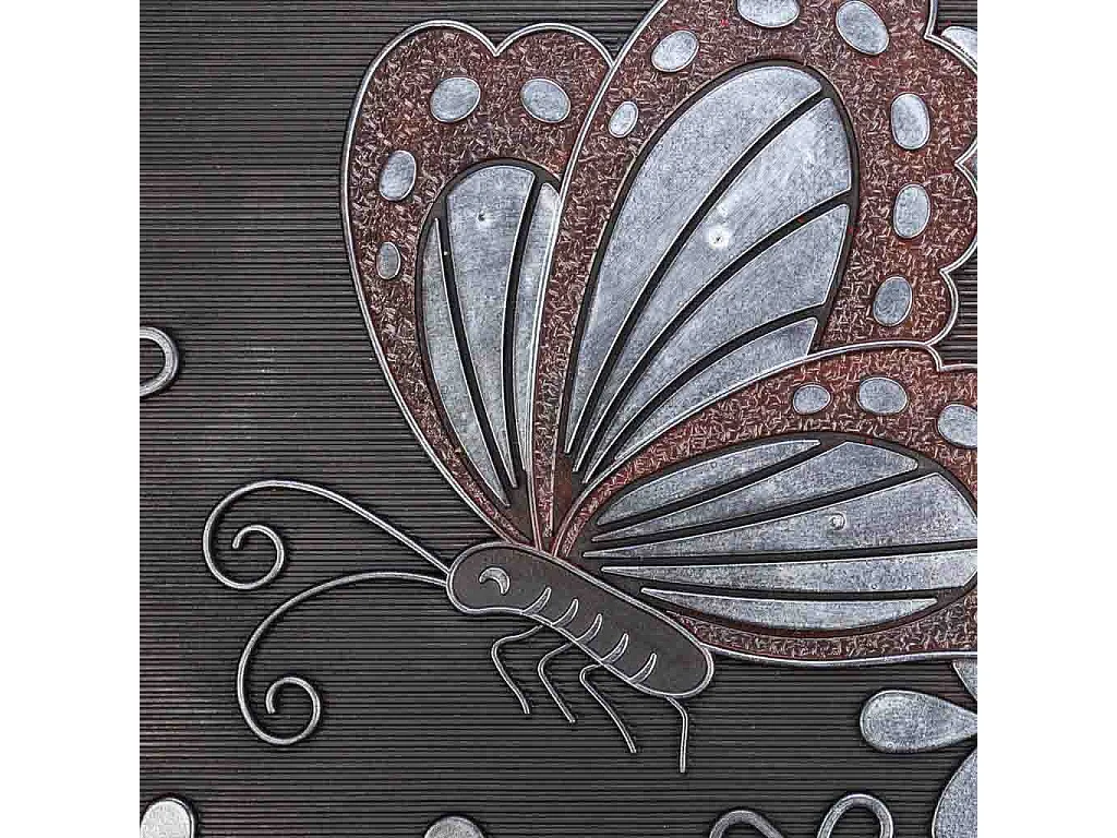 Tappeto di gomma farfalla 45x75