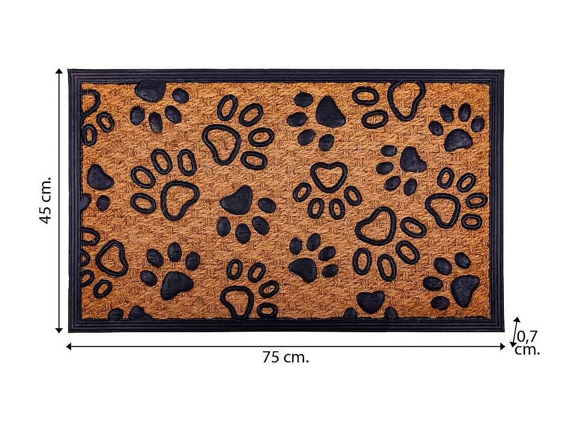 Doormat in gomma e fibra naturale 45x75