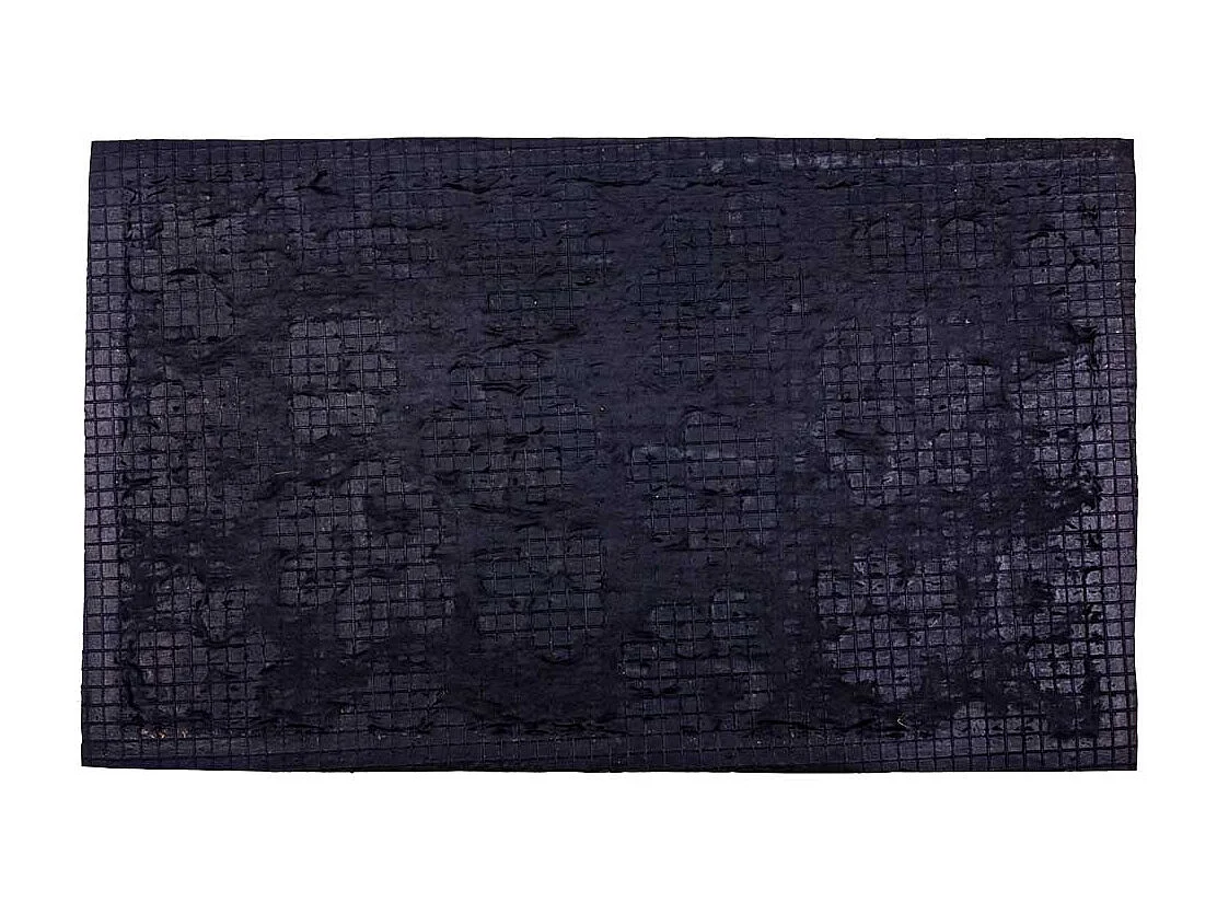 Felpudo de goma y fibra natural 45x75