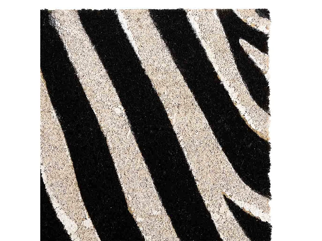 Tappeto di cocco stampa zebra 45x75