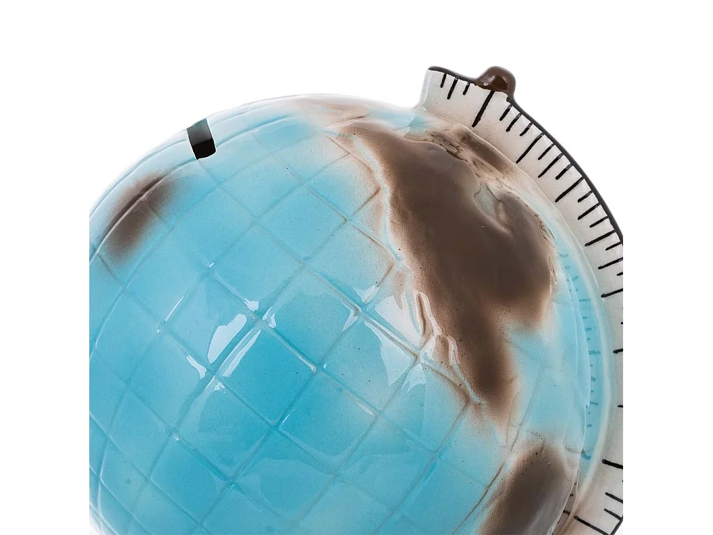 Hucha bola del mundo 13x12,5x16,7