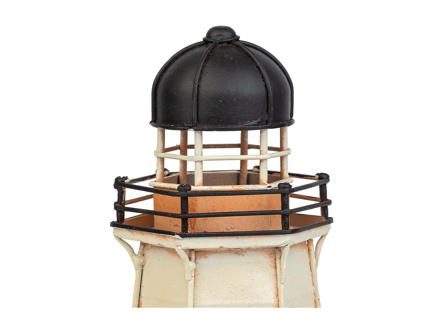 Faro hucha de metal azul 13.5x12x30