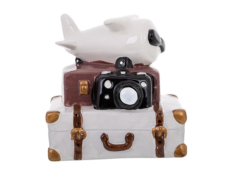 Koffersparschwein 13,2x10,8x13h cm