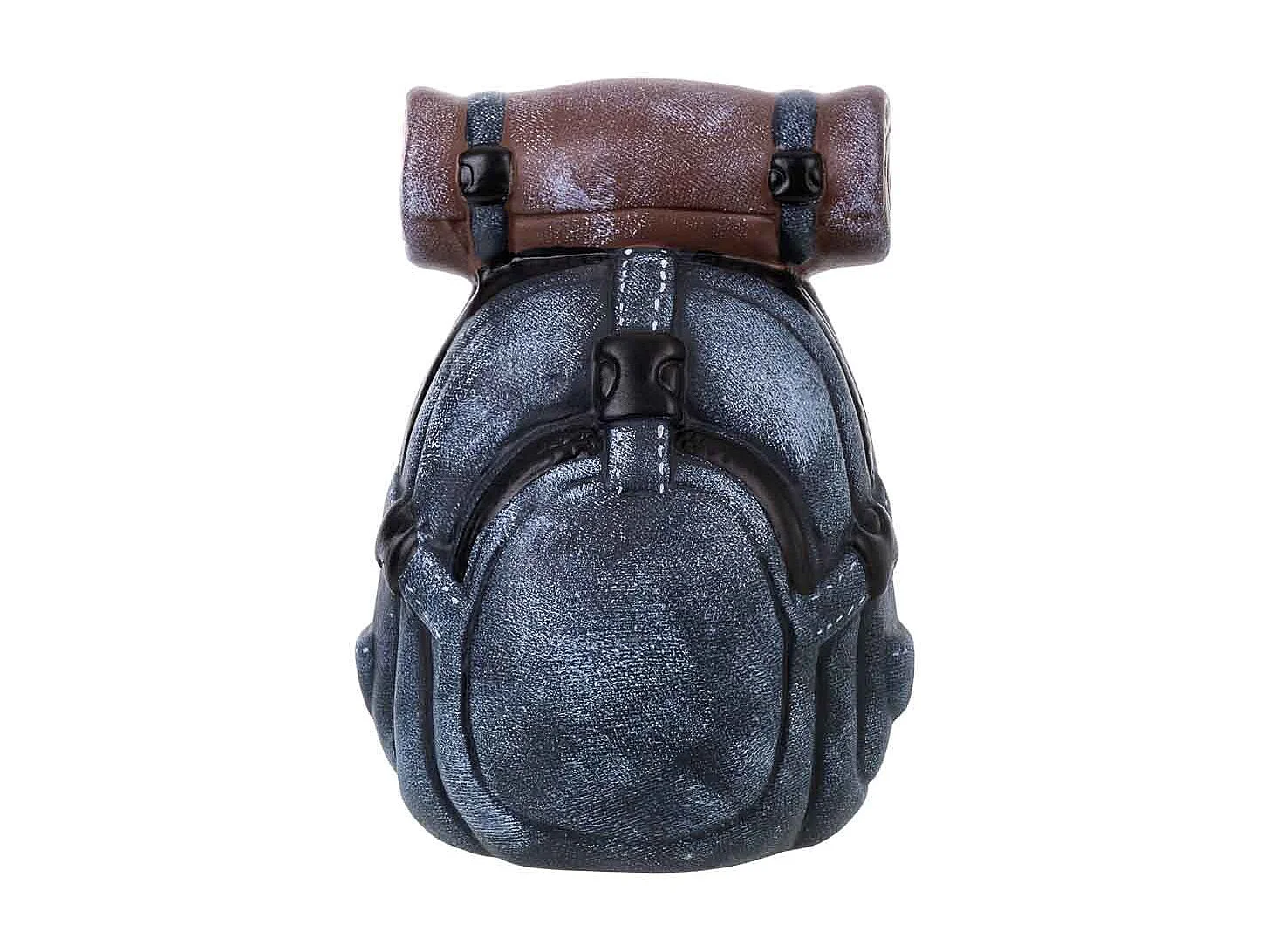 Hucha mochila azul 13,4x14x18,1