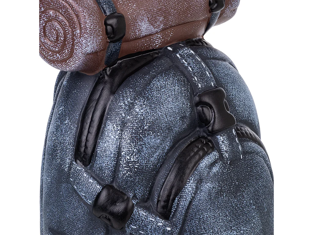 Hucha mochila azul 13,4x14x18,1