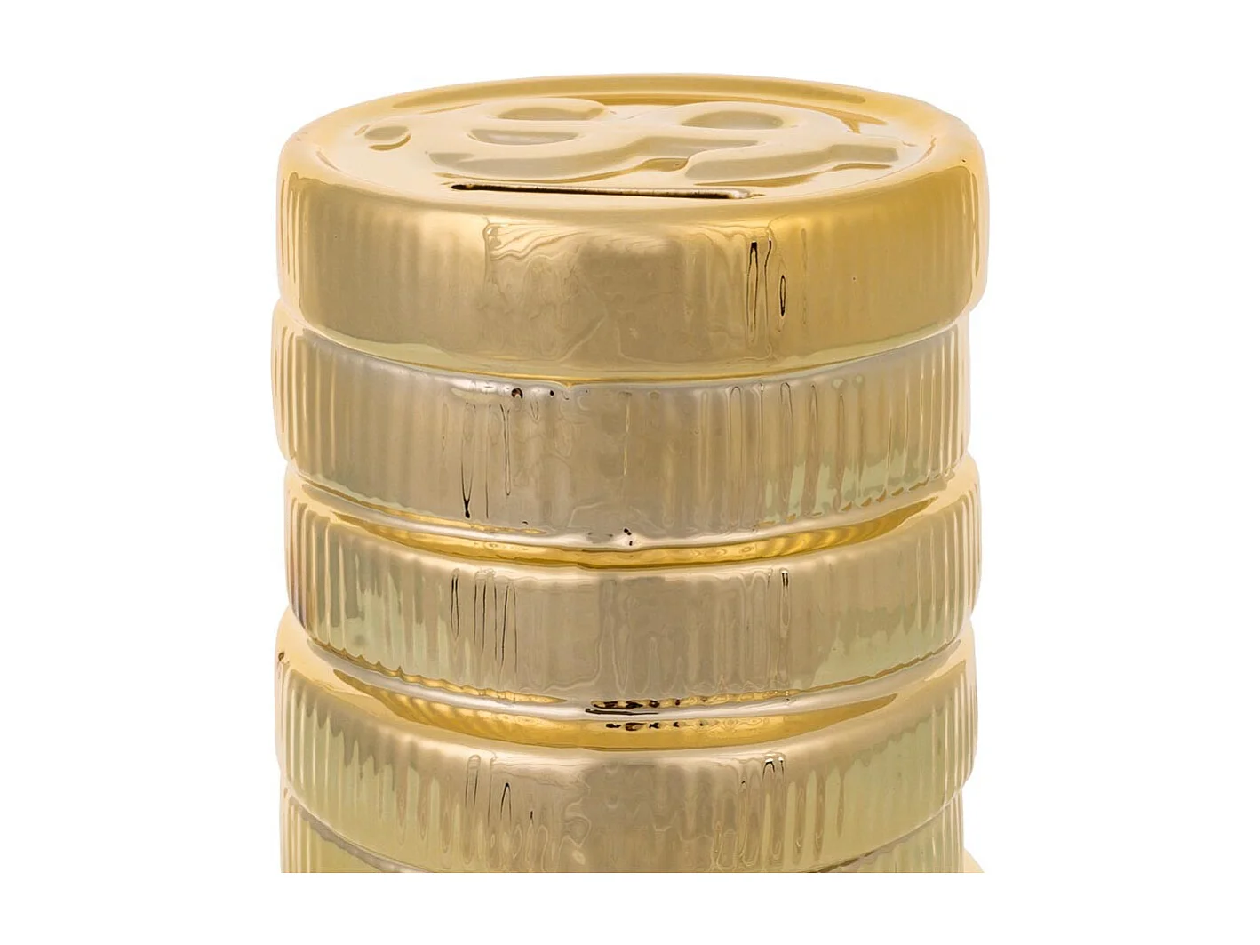 Tirelire pièces de monnaie 9,4x8,7x15,6h