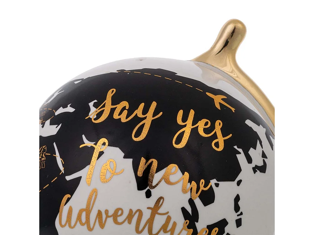 Salvadanaio palla mondo 13x12,5x16,7h