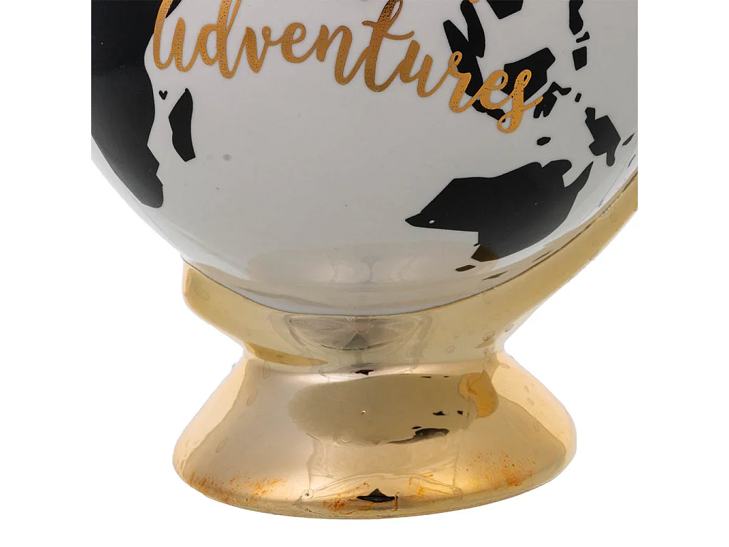 Salvadanaio palla mondo 13x12,5x16,7h