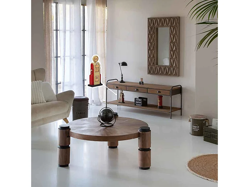 Roter Sparschweinspender aus Metall, 12,5 x 7 x 26 h cm