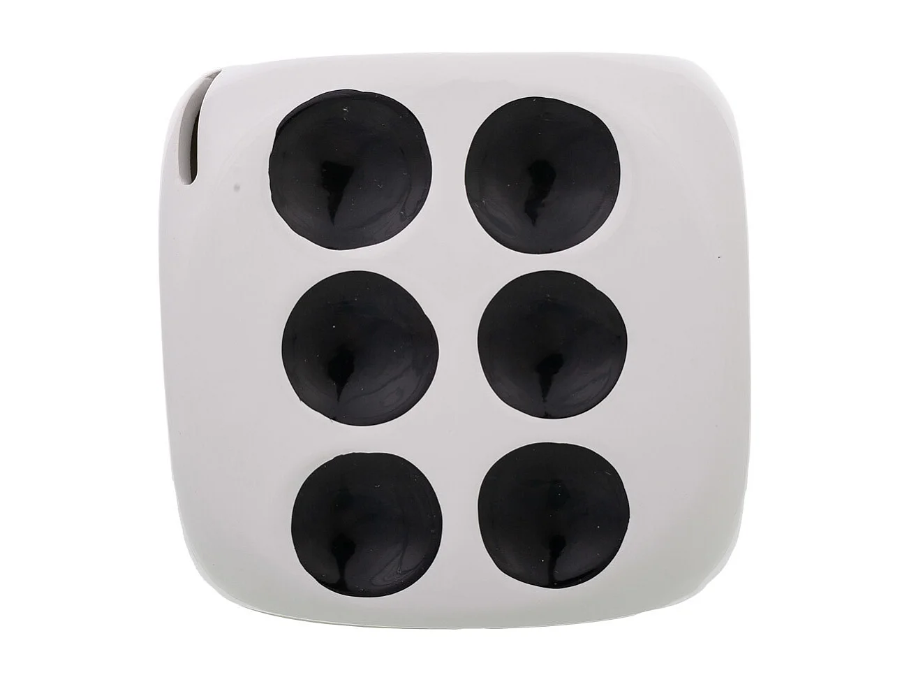 Hucha dado blanca 12,5x12,5x12,5