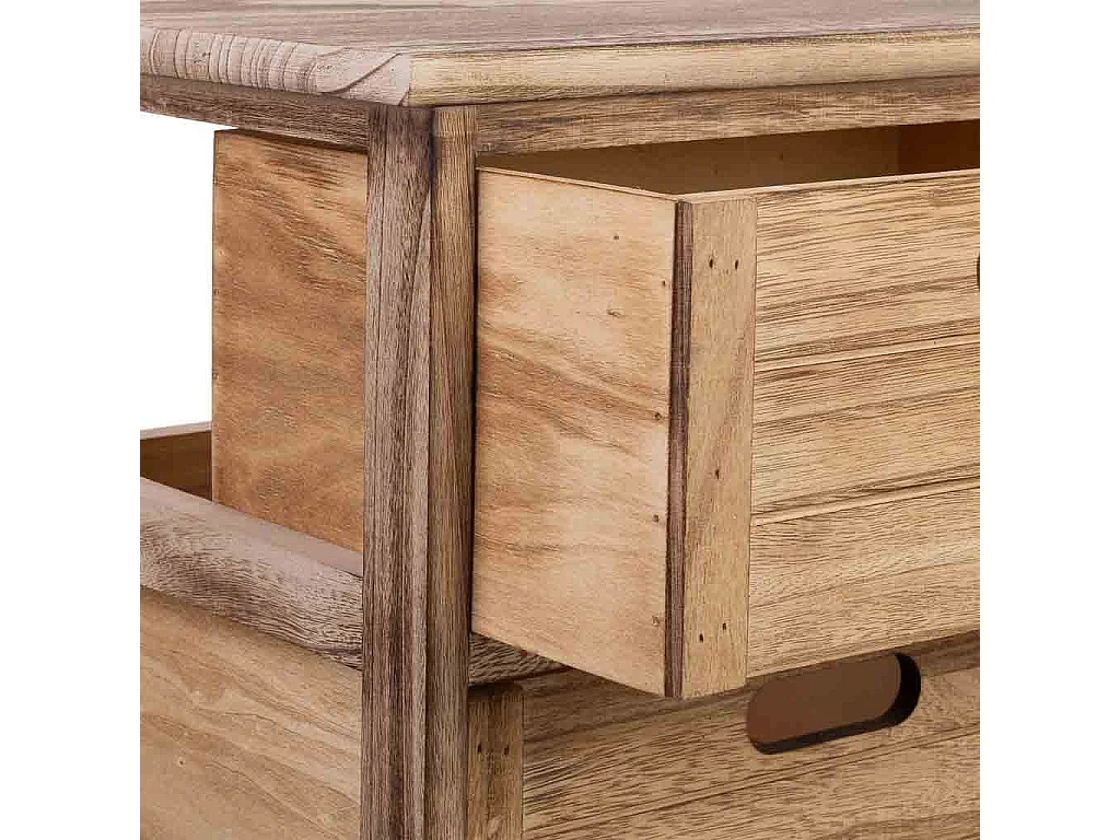 Cassettiera in legno con 3 cassetti in legno 40x29x58