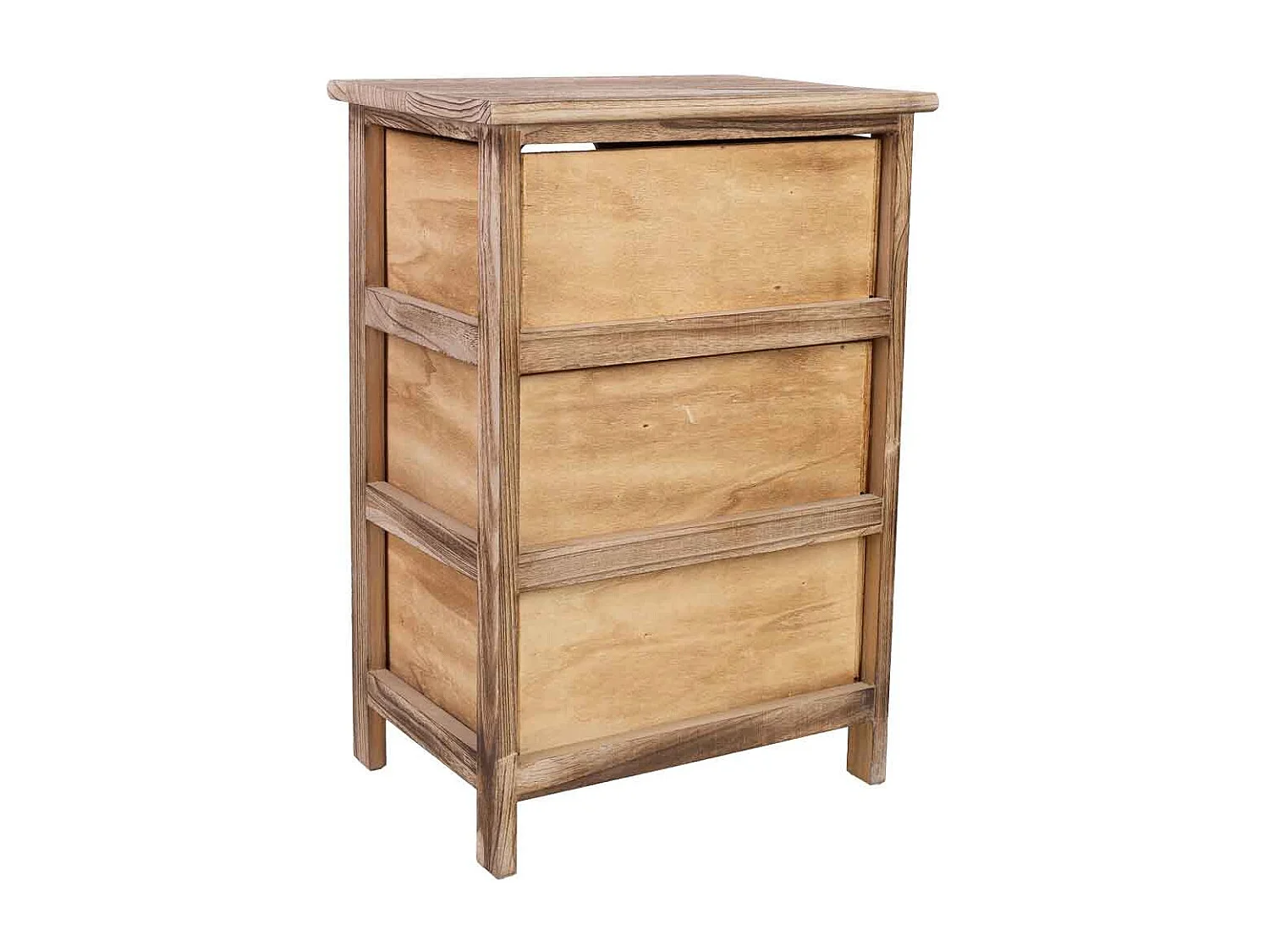 Cajonera de madera con 3 cajones de madera 40x29x58
