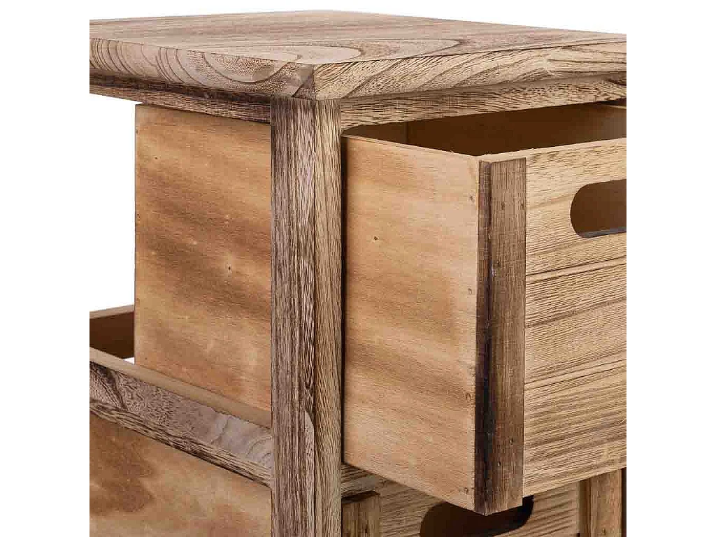 Cómoda de madeira com 3 gavetas em madeira 26x32x63