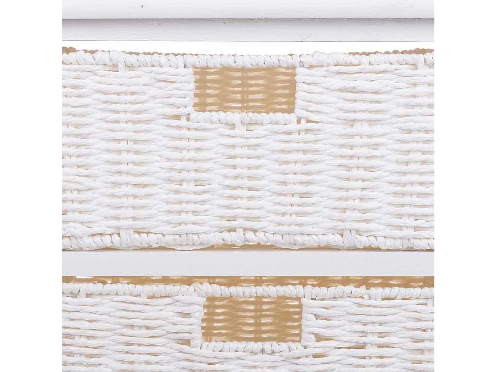 Cómoda de madeira com 3 gavetas em fibra sintética 40x29x58