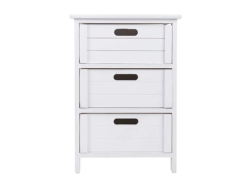 Cómoda de madeira com 3 gavetas de madeira 40x29x58