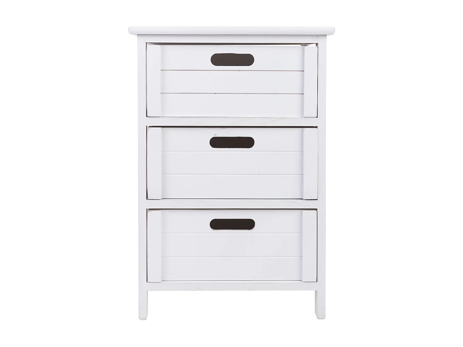 Cómoda de madeira com 3 gavetas de madeira 40x29x58