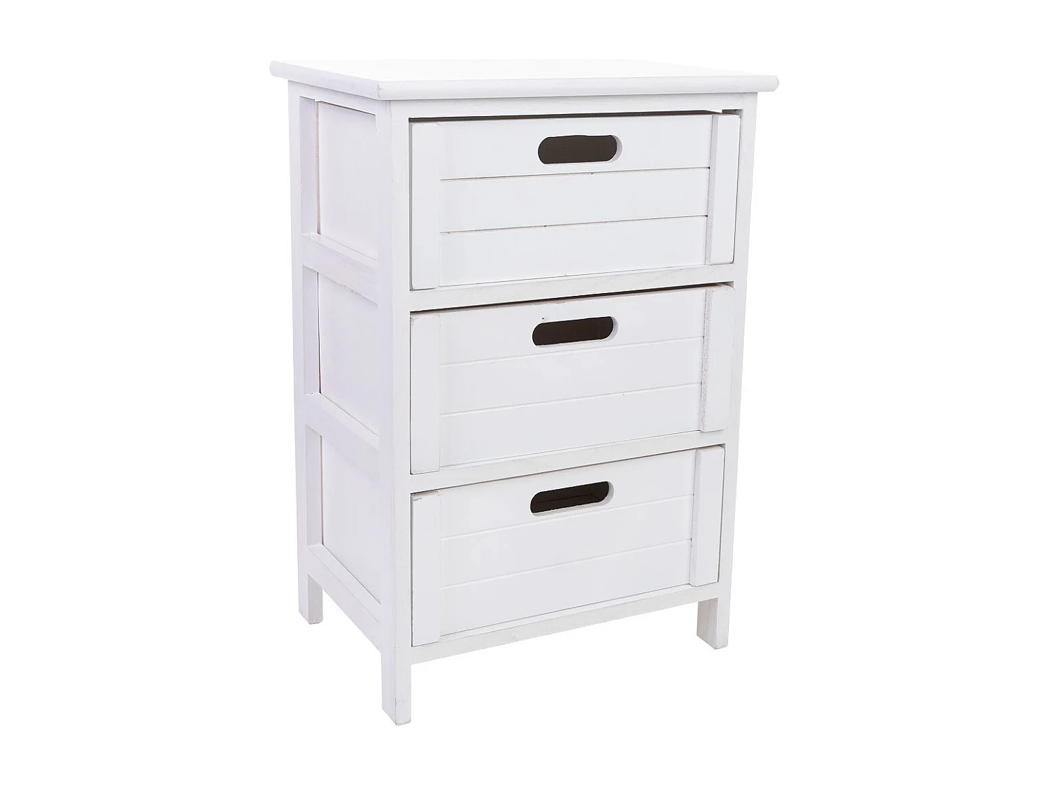 Cómoda de madeira com 3 gavetas de madeira 40x29x58