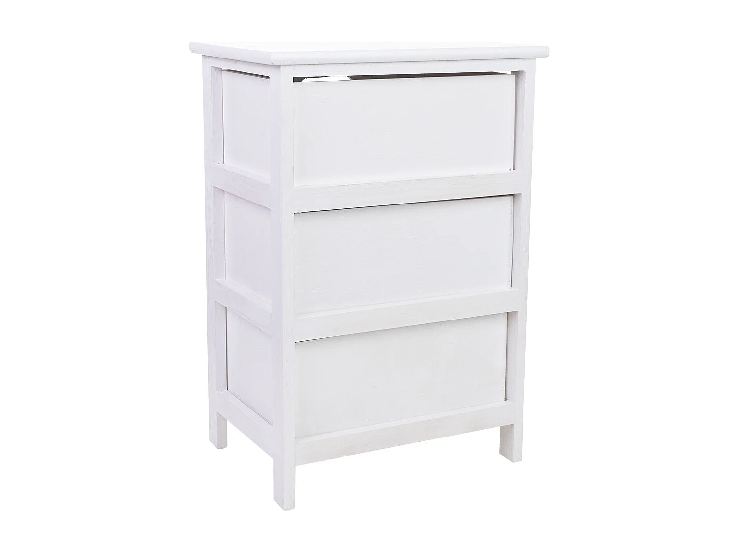 Cómoda de madeira com 3 gavetas de madeira 40x29x58