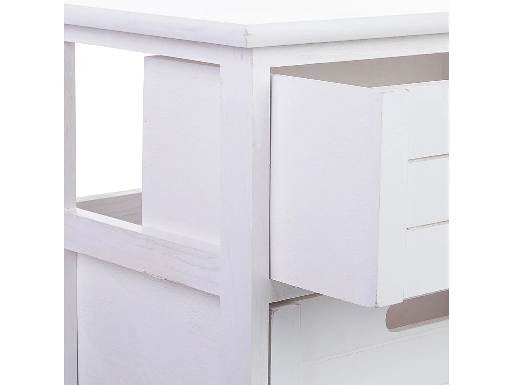 Cómoda de madeira com 3 gavetas de madeira 40x29x58