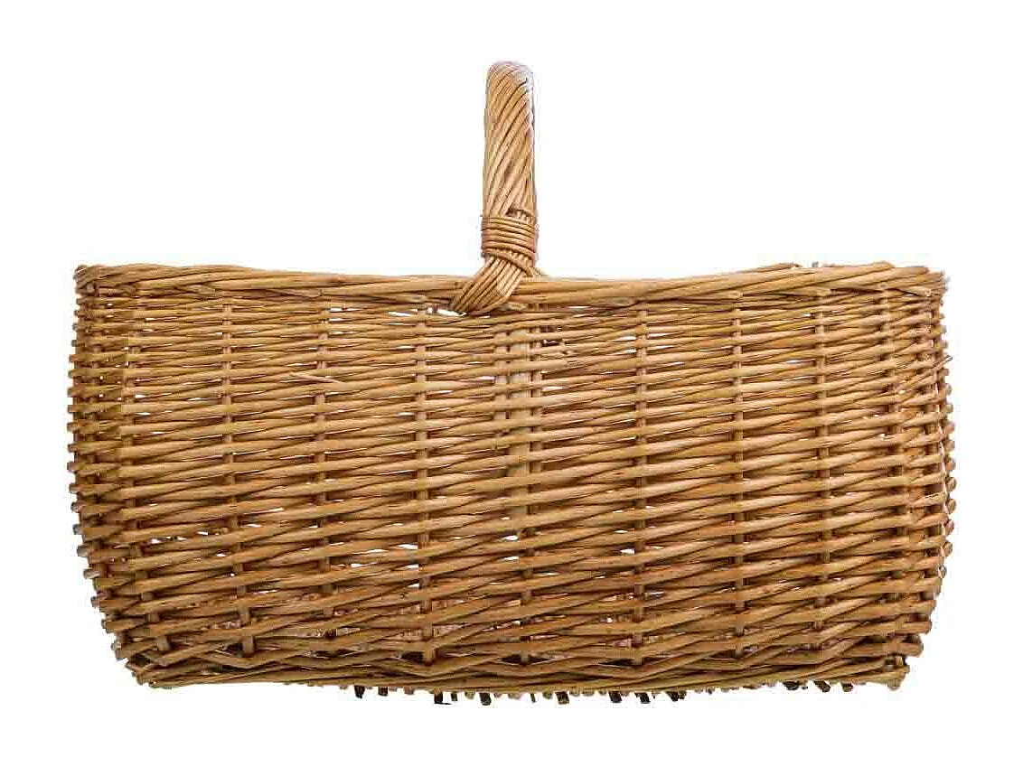 Cesto in vimini marrone 38x31x19/30h