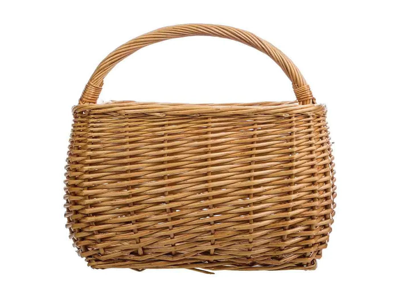 Cesto in vimini marrone 38x31x19/30h