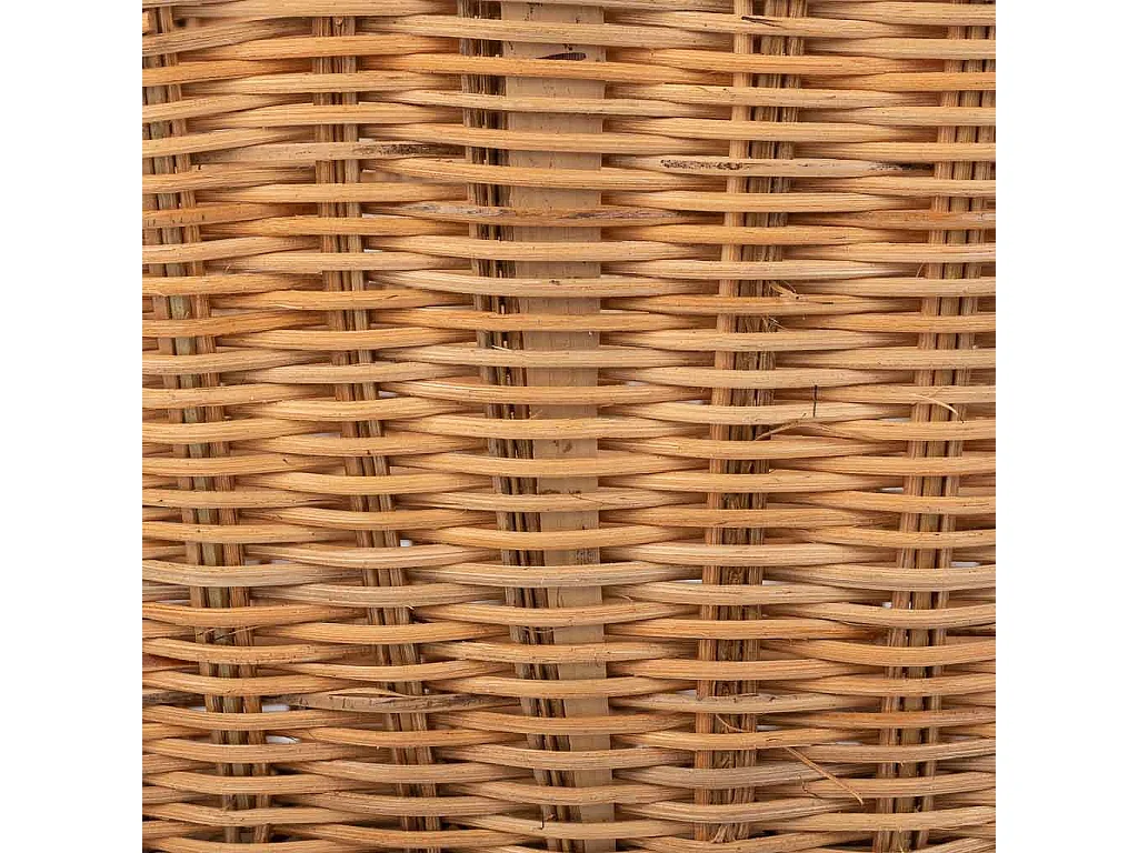 Panier ovale en osier marron 32x21x16-30h